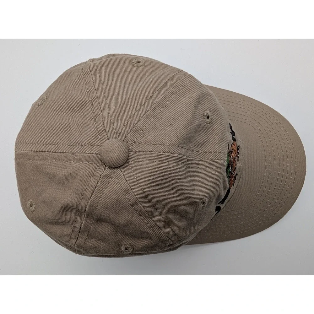 The Game USMC Bulldog Youth Khaki Cotton Adjustable Baseball Hat Cap